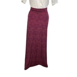 LuLaRoe‎ Pink Purple Arrows Maxi Skirt Slinky Small